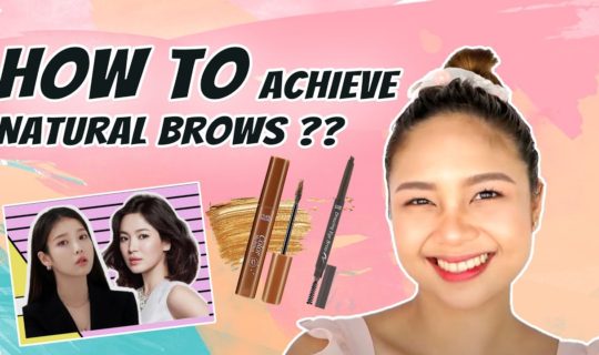 How to do straight natural brows